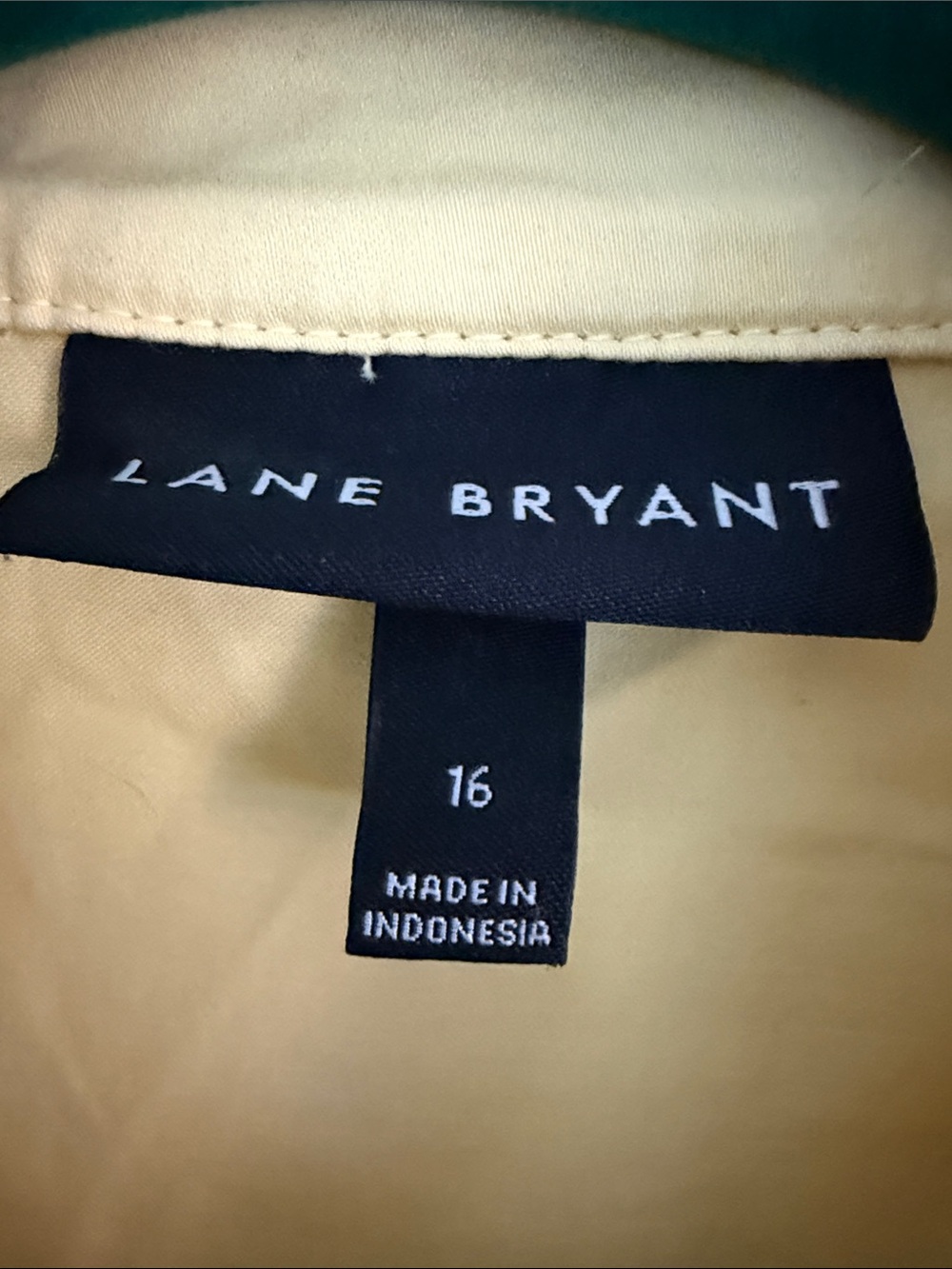 Lane Bryant Pale Yellow Drawstring Waist Utility Jacket - Picture 2 of 6